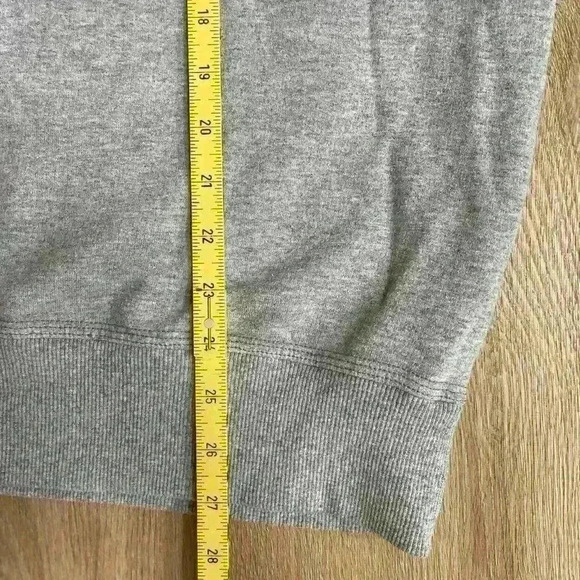 Champion Mens Crewneck Long Sleeve Sweatshirt Gray Classic Front Script Large - Picture 7 of 9